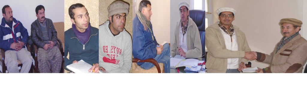 ہنزہ ۔ ڈپٹی کمشنر ہنزہ نگر عمران علی سلطان میڈیا کو بریفنگ دے رہے ہے جبکہ دوسری تصویر میں ناصرآباد کے نمائندے کو چیک دے کر رہے ہیں۔