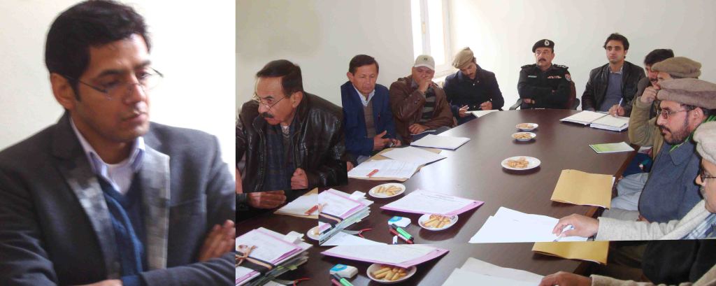 ڈپٹی کمشنر ہنزہ نگر عمران علی سلطان کے زیر صدرات ڈسٹرکٹ کو ارڈینشن کمیٹی کا اجلاس میں ضلعی سربراہان شریک ہیں۔