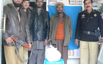 اشکومن پولیس کی کاروائی، افیون کےدو سمگلرز گرفتار
