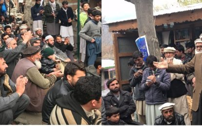 گولین گول بجلی گھر سے بجلی کے حصول کے لئے احتجاجی دھرنا،  پشاور روڈ کی بندش دو دن کے لئے موخر