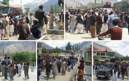 راجہ جہانزیب پر تشدد کے خلاف یاسین میں احتجاجی مظاہرہ، وزیر اعلی نے گلگت کو مقبوضہ کشمیر جیسا بنادیا، مقررین
