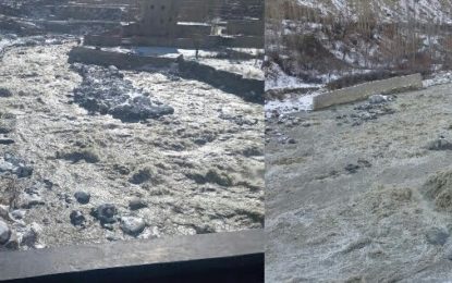 ہنزہ: ششپر گلیشر پر بننے والی جھیل سے پانی کا اخراج، حسن آباد نالے میں طغیانی کی کیفیت